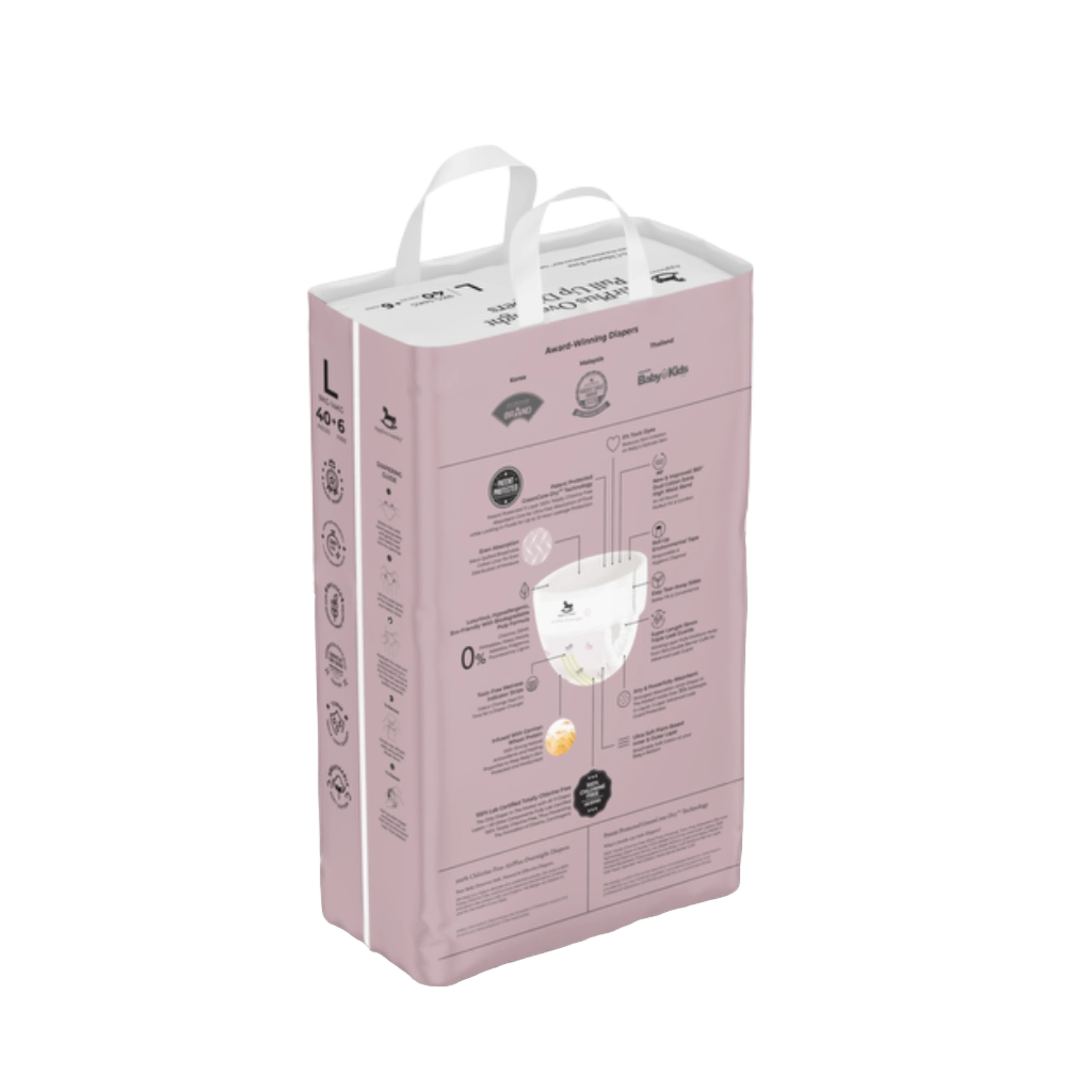 Applecrumby Airplus Overnight Pull Up Diapers L40 6 Mega