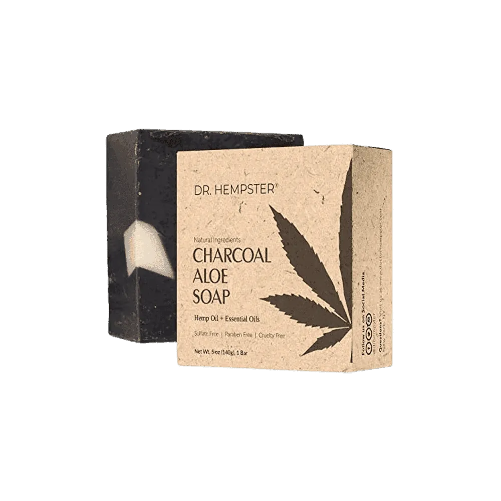 Dr. Hempster Acne Deep Clean Hemp & Charcoal Aloe Bar Soap