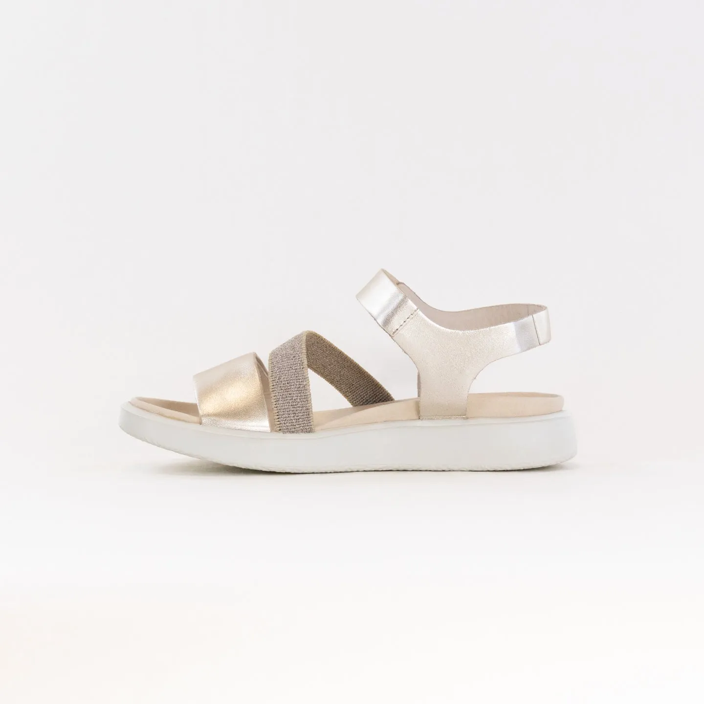 Ecco Flowt (Women's) - Pure White Gold