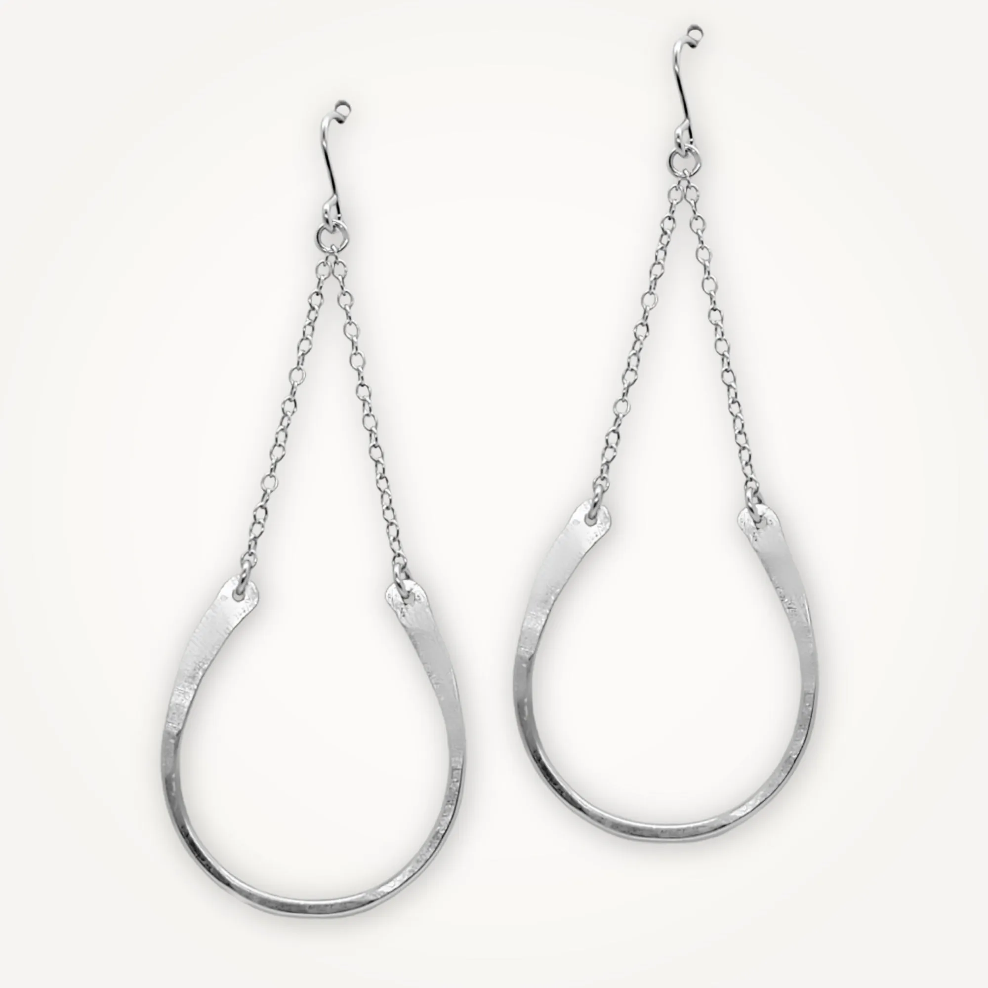 Lucky Horseshoe Earrings in Sterling Silver or Gold Dipped
