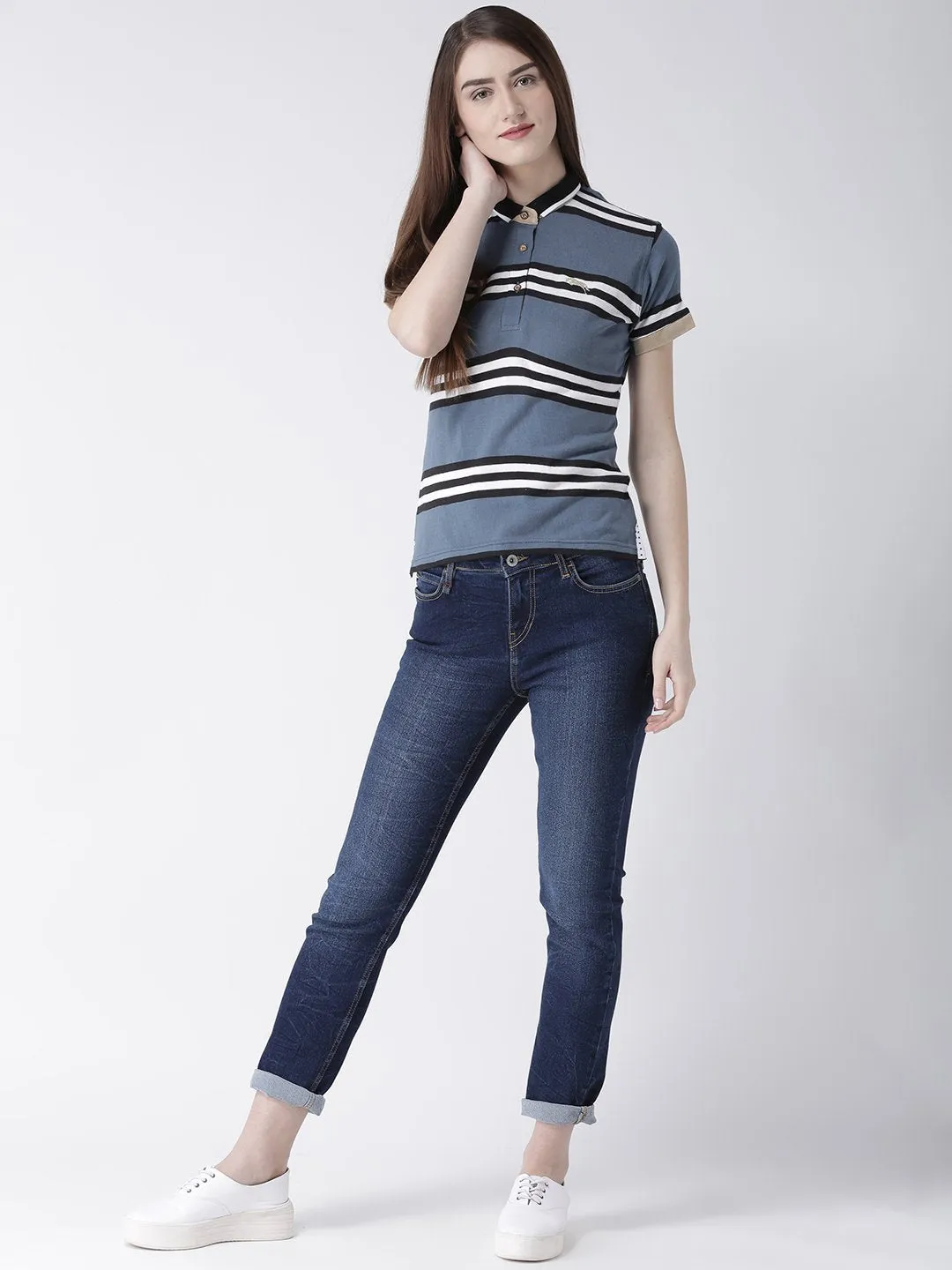 Women Cotton Short Sleeves Polo T-Shirt